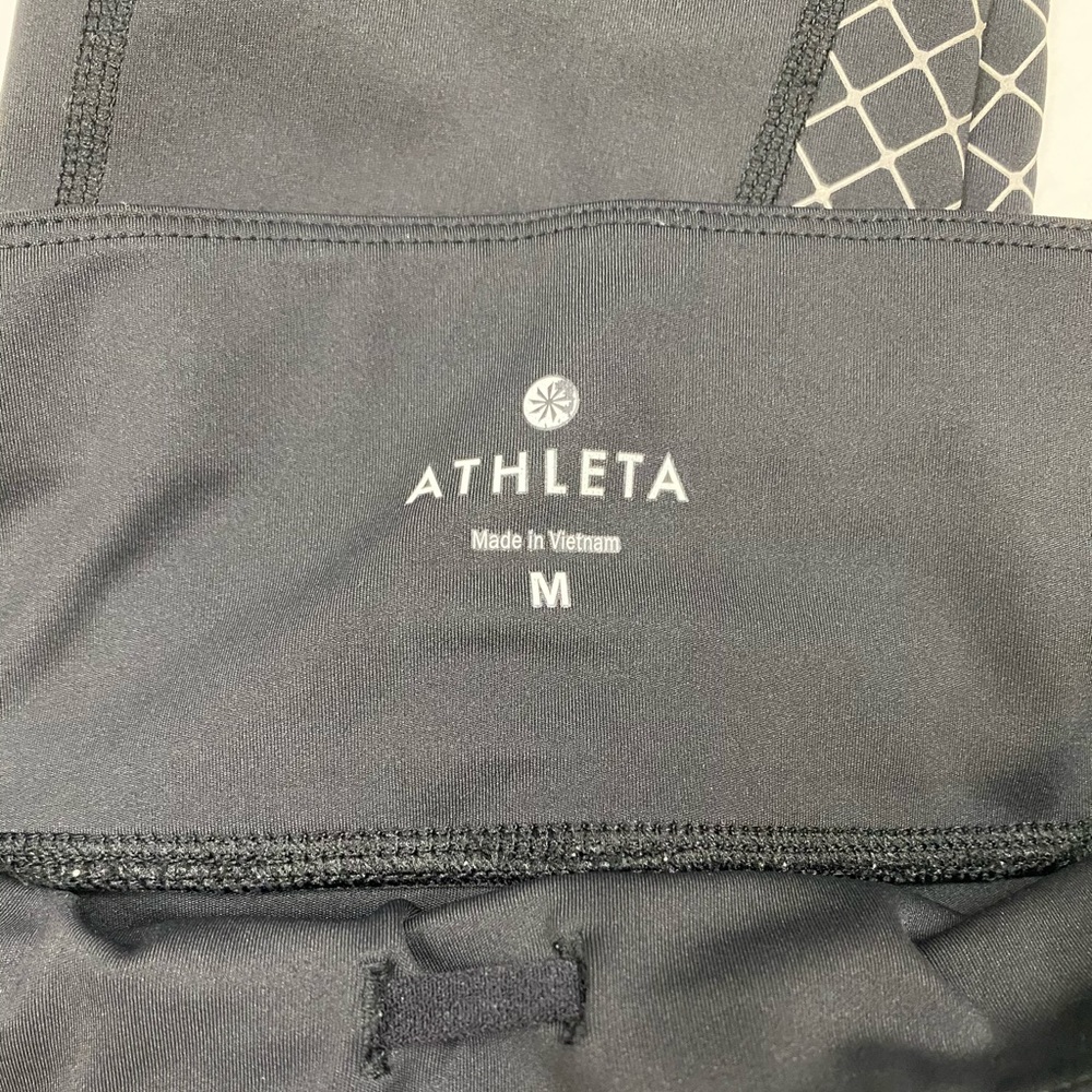 Athleta Compression Reflective Black Leggings - image 7